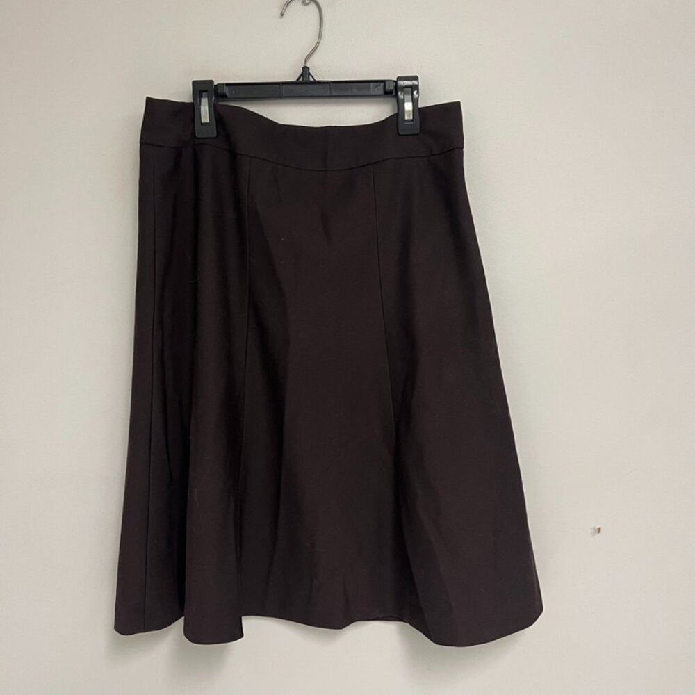 vintage merona brown circle skirt